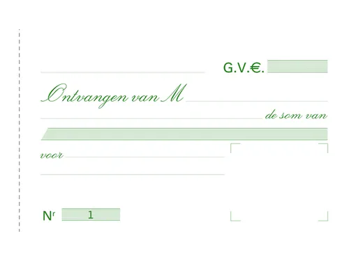 Ontvangstbewijzen Exacompta Manifold dupli 50vel Nl