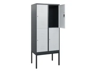 dubbeldekse locker,HxBxD 1950x800x500mm,2x2vak.,vak B 400mm - 2