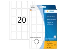 HERMA 2430 Universele etiketten 22x32mm Wit 640 stuks