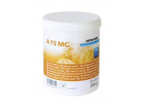 Reinigingstabs A15MC 25 tabs à 8 gram, doos á 10 potten