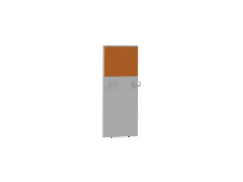 baliepaneel,v. bureau,aanbouw rechts,B 600mm,MP-lichtgrijs,BN3005-geel