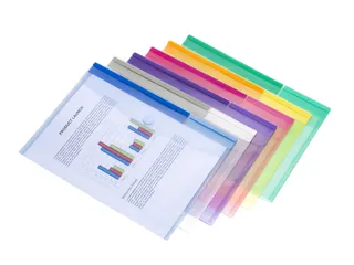 Enveloptas Djois Color Collection A4 horizontaal assorti - 3