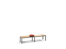 omkleedbank,LxD 2000x400mm,houten lijst,frame gelakt,romp RAL7035