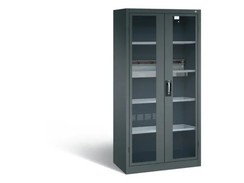 acculaadkast 1950x930x500mm 5stekkerdozen 230V cil.-slot front RAL7016
