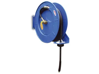 Metaal Slanghaspel Open V. Water/perslucht Rubberenslang 3/8 L 10M - 1