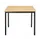 Tafel Rechthoekig 70x60 Cm Frame Zwart Blad Beuk