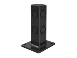 vloerbarrière,hoekpaal,v. binnen,HxBxD 250x70x70mm,staal,zwart