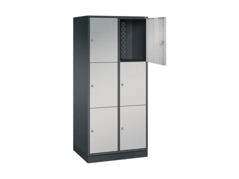 grootvolume-lockersysteem,HxBxD 1950x820x600mm,2x3vakken,cil.-slot
