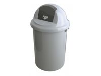 Kunststof Afvalbak met klapdeksel 90 Liter Grijs