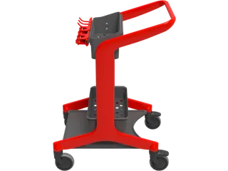 Vikan HyGo Mobile Cleaning Station Rood - 3