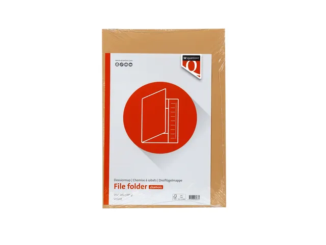 Dossiermap Quantore Folio 300 Gram Chamois