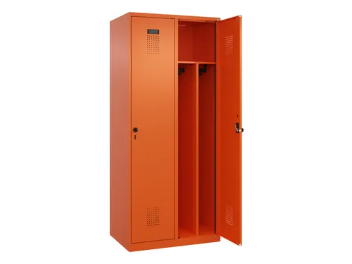 locker voor scheiding van kleding,HxBxD 1850x800x500mm,2vak