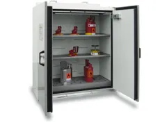 Veiligheidskast 1315x1190x598mm 2 Deuren Binnenzijde Rvs Ral 7035