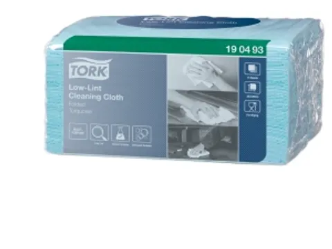 Tork 190493 Low-lint Reinigingsdoek W8 Folded Turquoise