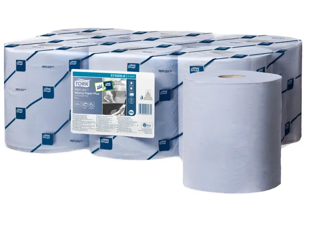Tork 473391 Poetspapier M4 2-Laags Centerfeed Smartcore Blauw