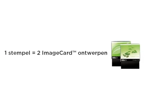 Tekststempel Colop 20 green line+bon 4regels 38x14mm blauw