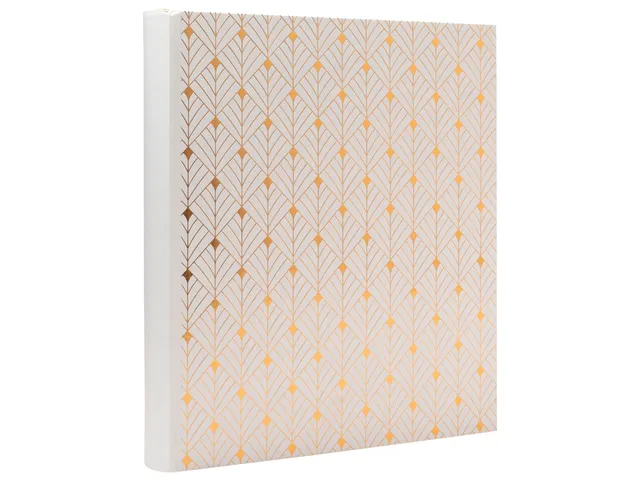 Fotoalbum Exacompta 29x32cm 60 zwarte pagina's Néo Déco wit