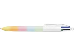 4-Kleuren balpen Bic regenboog Pastel medium