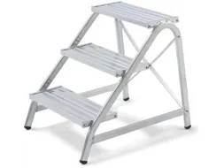 trap,bordes H 960mm,4trede(n),aluminium