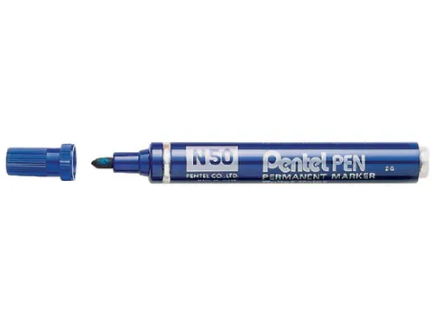 Viltstift Pentel N50 rond blauw 1.5-3mm