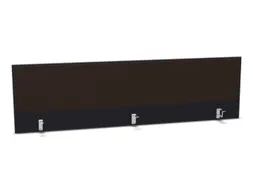 opzetpaneel,v. bureau,aanbouw achter,B 2000mm,CC-zwart,BN2036-bruin