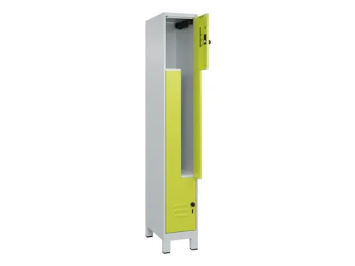 Z-garderobekast,HxBxD 1950x300x500mm,vak B 150/300mm,draaigrendel