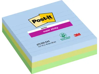 Memoblok 3M Post-it 654 Super Sticky 76X76mm OAS - 1