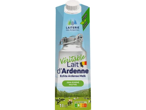 echte Ardense melk halfvolle melk 1 liter 6 stuks