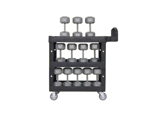 Rubbermaid BRUTE Heavy-Duty Werkwagen Medium 3 Schappen Zwart