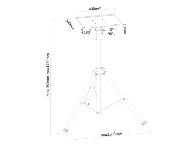 Ns-fs200black Neomounts Notebook, Beamer & Display Houder