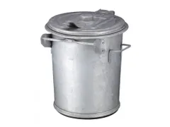Staalverzinkte Afvalbak 70 Liter