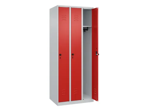 locker,HxBxD 1850x750x500mm,3vak,vak B 250mm,draaigrendel