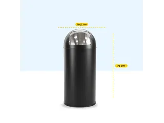 Afvalbak BRASQ Push Bin PB230+ 30 liter zwart - 3