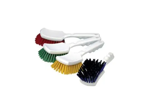 Handborstel met steel medium rood 2 Stuks