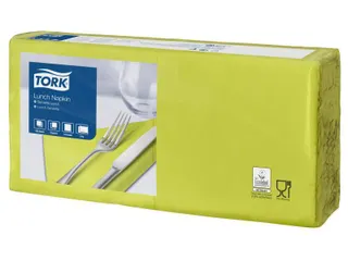 Tork 477840 Lunchservet 33x33cm 2-laags 1/4 vouw 10x200st Lime - 1