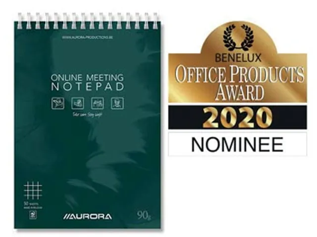 Mano Online Meeting Notepad, ft A5, geruit 5 mm