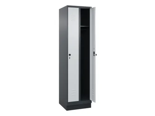 locker,HxBxD 1950x500x500mm,2vak,vak B 250mm,draaigrendel,sokkel