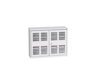 wandkast 800x1050x350mm 2xStalen bodem sokkel Ral 7035 front Ral 7035 - 1