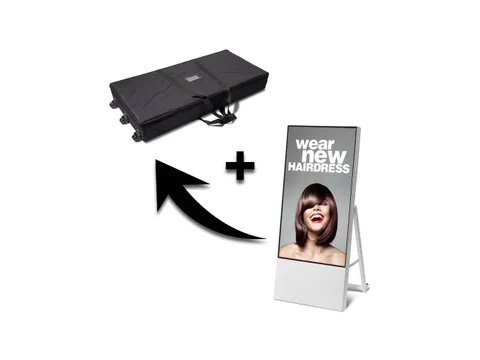 Smart Line Digitaal A-Bord 43 inch Wit + Trolleykoffer