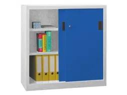 Schuifdeurkast Hxbxd 1000x1000x400mm 2 Oh Ral7035 Front Ral5010