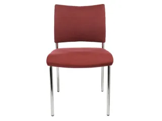 Bezoekersstoel Stof Bordeauxrood Zitting 430x480x450mm - 1