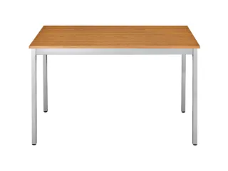Tafel Vierkant 140x70 Cm Rechthoekig Frame Aluminium Blad Kersenhout - 1