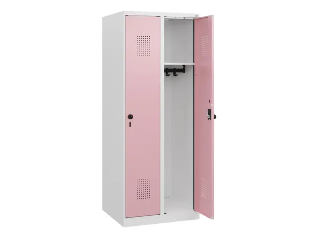 schoollocker,HxBxD 1530x600x500mm,2vak,vak B 300mm,draaigrendel