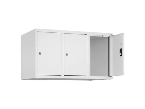 opzetkast,v. locker,3vak.,vak B 300mm,HxBxD 500x900x500mm,cilinderslot