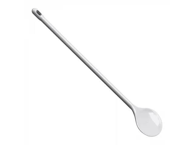 Lepel rond kunststof wit 45cm