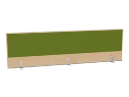 opzetpaneel,v. bureau,aanbouw achter,B 2000mm,NE-esdoorn,BN7048-groen