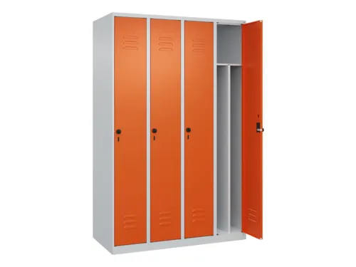 locker voor scheiding van kleding,HxBxD 1850x1200x500mm,4vak