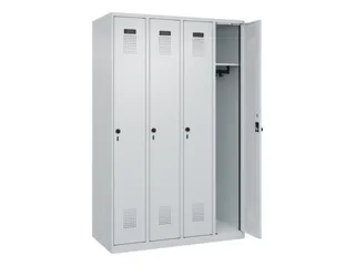 locker,HxBxD 1850x1200x500mm,4vak,vak B 300mm,draaigrendel - 2