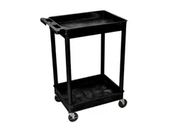 Kunststof etagewagen,draagverm. 150kg,2etage(s),laadvl. LxB 610x460mm