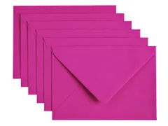 Envelop Papicolor C6 114x162mm Felroze Gegomd